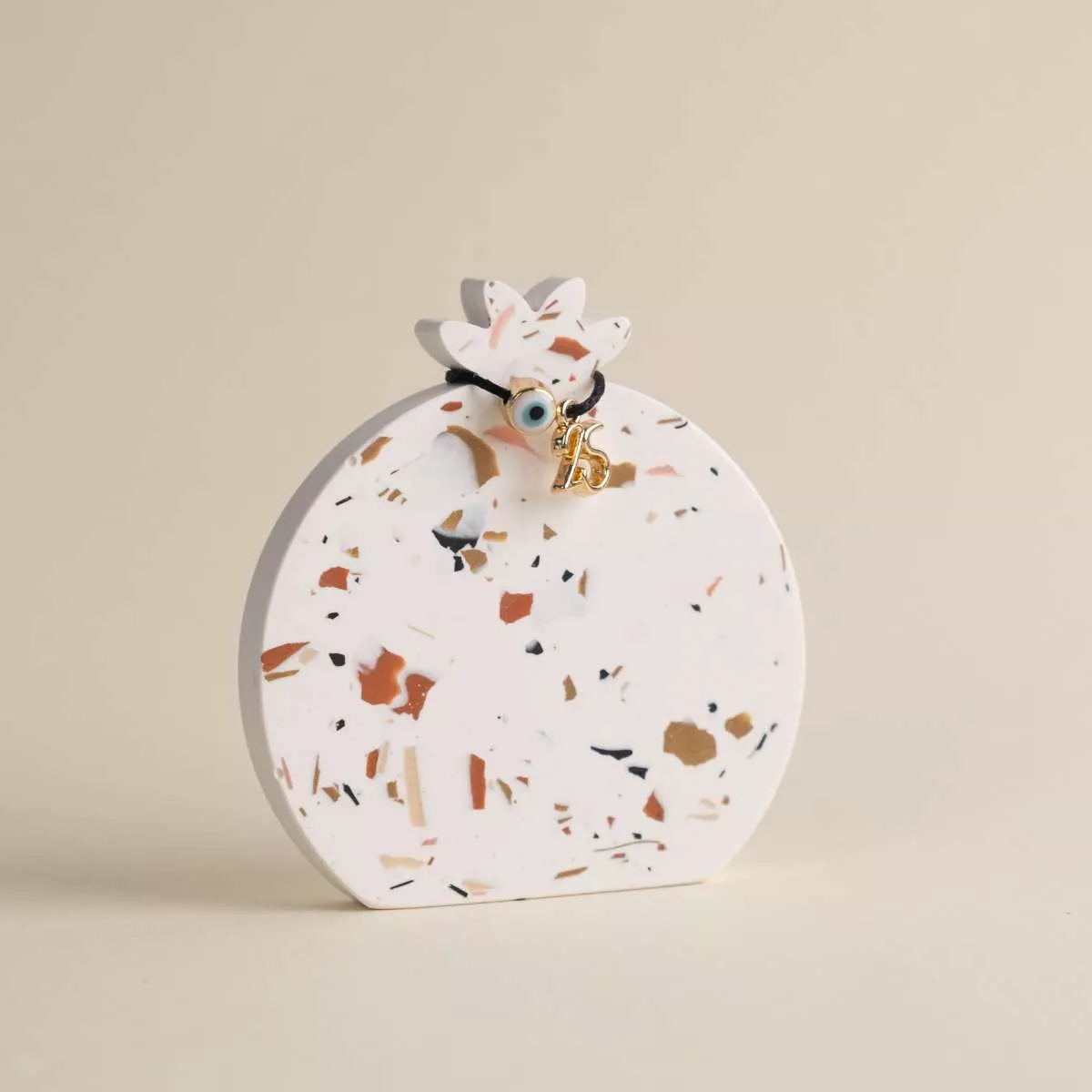 Terrazzo Pomegranate Lucky Charm Terrazzo Pomegranate Lucky Charm Χειροποίητη Κατασκευή λήιον